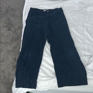 LOFT Dark Blue Wide-Leg Pants
